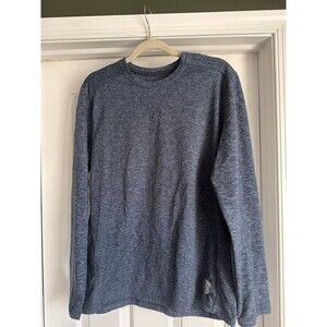 Rugged Elements Men’s Blue Heather Long Sleeve Performance Shirt M